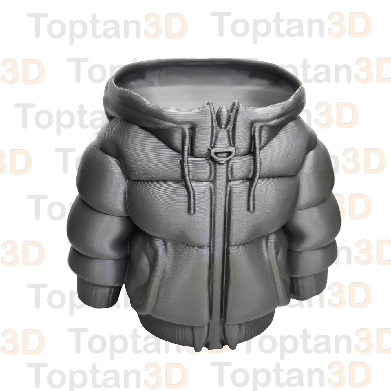 Mont Şekilli Masaüstü Kalemlik - Gümüş Gri