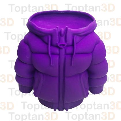 Mont Şekilli Masaüstü Kalemlik -Mor